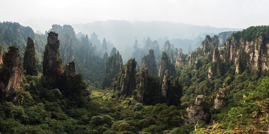 Avatar Hallelujah Mountain in the Zhangjiajie National Forest Park