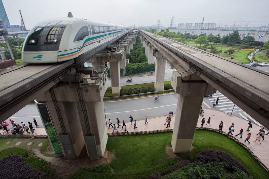The Shanghai Transrapid maglev train