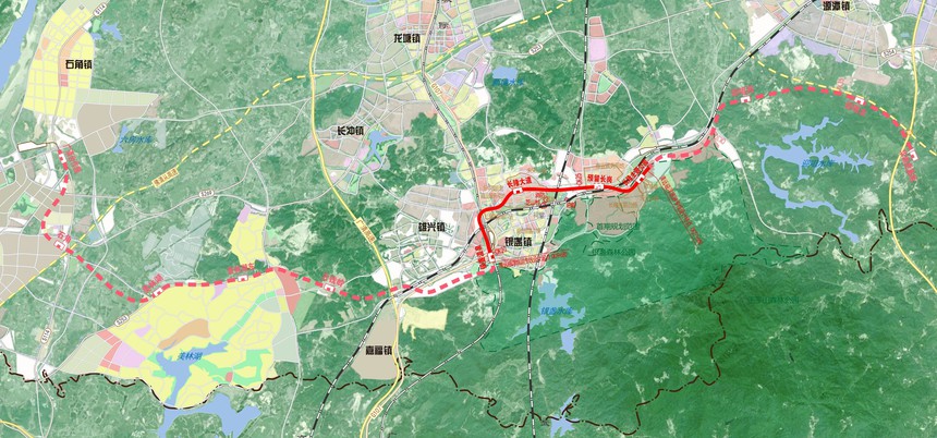 Qingyuan Maglev Tourism Dedicated Line Map