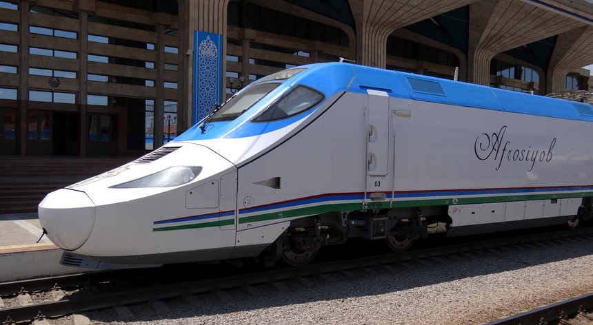 Uzbekistan Talgo 250 Afrosiyob Express high-speed train