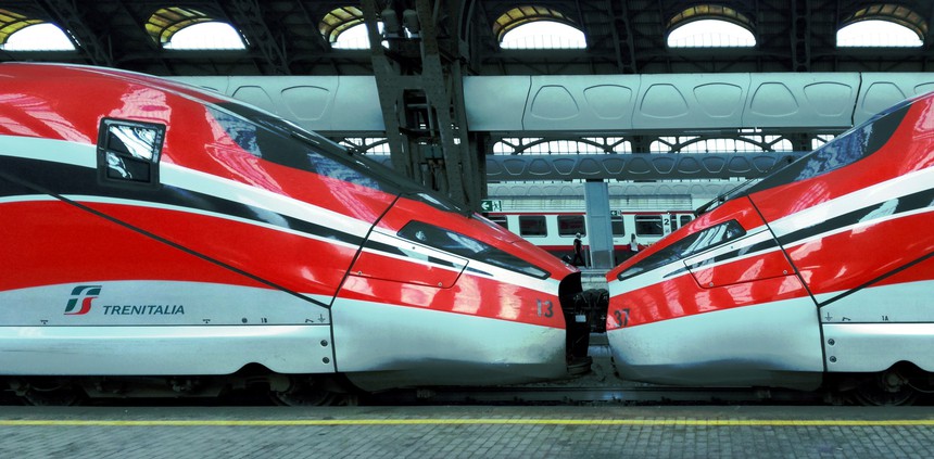 Italy Milano Centrale Frecciarossa 1000 high-speed train