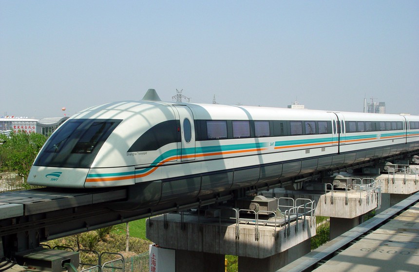 Shanghai Maglev at the Pugong International Airport