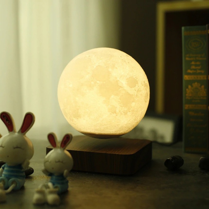 Maglev Moon Lamp Yellow Light