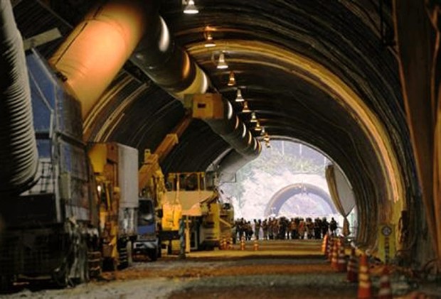 Maglev Tunnel under construction
